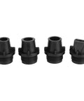 Set of four black adapters for 1 Inch Brass Sprinkler Head With 1.5In To 1In DN25 Female Thread Adjustable 360 Degree Rocker Arm