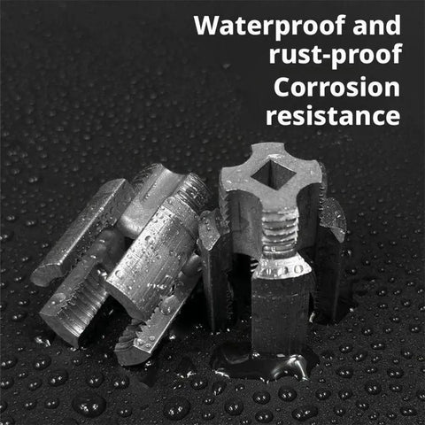 Heavy Duty Integrated Pipe Threading Tool For 1/2 And 3/4 Inch Water Pipes Easy Electric Drill Compatible Internal External Threader, waterproof and corrosion-resistant.