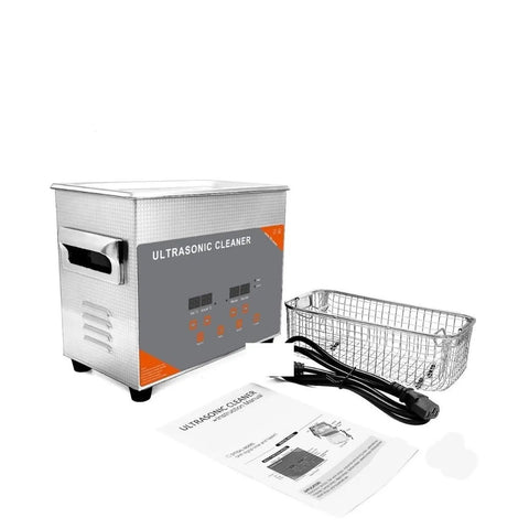 3L Ultrasonic Cleaner Machine With Heating And Timer For Vinyl Records Carburetors Injectors Brass Parts Engine Jewelry Degassing Bath 180W Digital Digital Display with basket and manual
