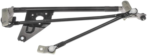 Heavy Duty Front Windshield Wiper Linkage Direct Swap For Select Subaru Models, black assembly with multiple connecting arms.