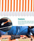 Foam cleaning swabs, 5.11-inch, orange handles with white foam tips, 50 pcs for electronics and cameras