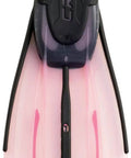 Agua Full Foot Snorkeling Fins With Self Adjusting Foot Pocket System, Pink, Size 39/40, easy to use for calm waters and beach adventures