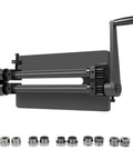Bead Roller Machine For Sheet Metal Hand Crank 12 Inch Roller With 6 Dies 18 Gauge Rotary Forming Tool Gear Drive Bench Slip Rolling
