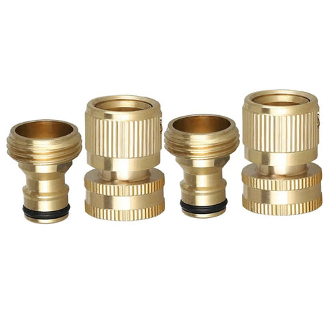 Heavy Duty Brass Quick Connect Hose Fittings Set With Male Thread Adapters And Flexible Tap Connectors Air Line Couplers And Plugs 10 Pack Garden Hose Splitter Kit For Leak Free Watering And Easy Setup brass hose adapters
