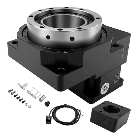 Hollow Rotating Platform With 5 To 1 Planetary Gearbox For High Precision Rotary Table Actuator 360 Degree Electric Rotation Kit