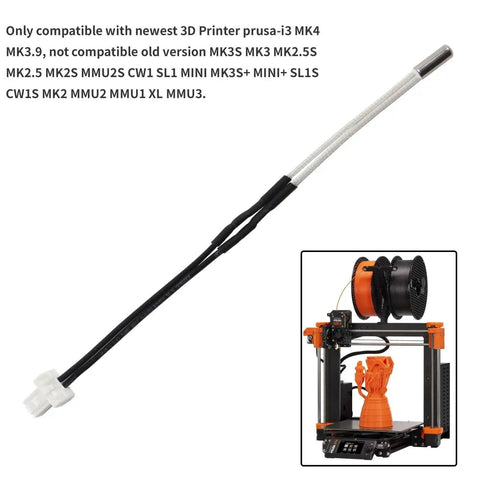 Two Pack Thermistor Temperature Sensors For Prusa MK4 Nextruder Replacement High Temperature Sensor 104NT 4 R025H42G 2Pcs, shown with a 3D printer