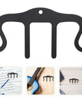 Music Sheet Clip Page Holder No Hassle With Dual Sides And Central Clamp Travel Friendly Piano Page Clip For Easy Page Turning Secure Sheet Music Includes Three Metal Notebooks Great For Practice At Home Or On The Go, black metal