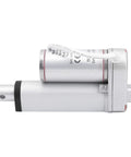 Heavy Duty Electric Linear Actuator Motor With 100 Kg Load Capacity And 12 Mm Per Second Speed, aluminum housing, side view.