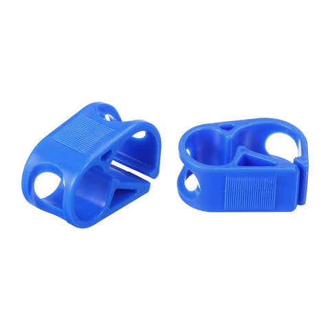 Plastic Tube Clamps Set Of 5 Pieces Three Sixteenth To Five Sixteenth Inch Tube OD Adjustable Flow Control Hose Clip, blue clamps