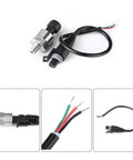 Stainless Steel Pressure Transducer Sensor With Connector One Eighth Inch NPT Fitting For Oil Fuel Air Water 30 PSI sensor and cables