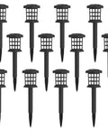 Solar Pathway Lights Outdoor LED Solar Powered Garden Lights For Lawn Patio Yard Walkway And Driveway 12 Pack IP44 Weatherproof Auto On At Night No Wiring Needed Easy Install