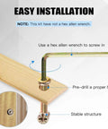 Zinc Plated M6 Hex Socket Head Cap Screws Kit with Beefy Barrel Nuts shown being installed with hex allen wrench