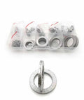 Heavy Duty Self Locking Washer Set M3 To M18 304 Stainless Steel Internal Teeth Lock Washers Assortment Kit 2 Pack For Vibration