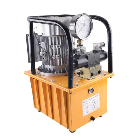 Heavy Duty 750W Electric Hydraulic Pump 110V Double Acting Solenoid Valve 10000 Psi With 7L Oil Reservoir Hella Reliable Power And Zero Hassle Setup For Everyday Garage Tasks Or Serious Shop Builds