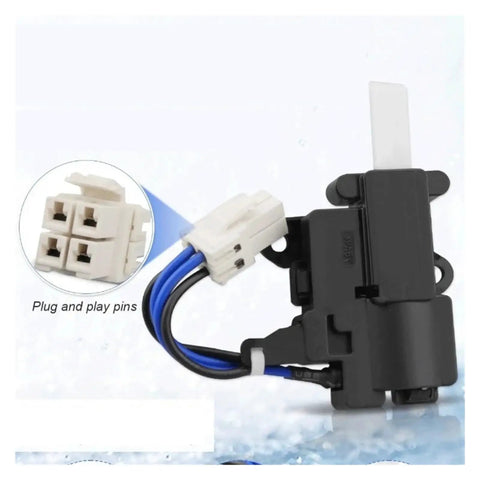 Heavy Duty Front Load Washer Door Lock Switch Assembly 17438000001615 Replacement For Easy Install And Safe Spin Cycles Keeps The Lid Locked During High Speed Wash, plug-in connector close-up