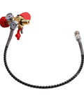 DIN Valve Scuba Adapter With Gauge M18x1.5 DIN Thread High Pressure 4500 Psi 300 Bar PCP Paintball Filling Station 24 Inch Hose