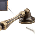 Antique Bronze Single Hole Cabinet Pull For Wooden Furniture Cabinets Cupboards Drawers Wardrobes Doors 62x24mm 2.44x0.94 Inches Durable Zinc Alloy Handle Rust Resistant Vintage Style Hardware For Home Renovation with screw