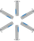 Fresh 6 Pack Metal Roller Skate Stopper Bearing Screw Kit Ready For Inline Skates Legit Replacement Parts Real Deal Reliable Solid Gear Upgrade Smooth Glide Best Skills Your Skating Game Will Feel Sick Top Gear For Dope Rides Guaranteed silver metal screws with blue threadlock