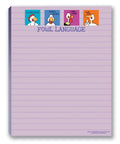 Funny Notepads Assorted Pack Of Four 4.25 By 5.5 Inch Note Pads With Office Humor And Hilarious Messages Perfect Gift For Coworkers Women And Men Made In The USA Cute Notepad And Fun Office Supplies For Home Or Work featuring 'Fowl Language' design