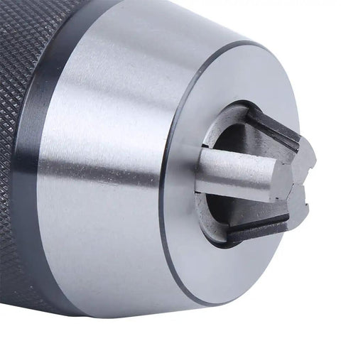 MT3 APU16 Integrated Drill Chuck For Milling Machines With Flat Tail High Speed Steel Tool Holder For Easy Rock Solid Clamping In Your Shop Replacement Accessory, close-up