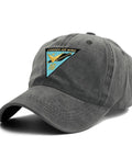 Washed Cotton Baseball Cap With Carrier Air Wing 16 Insignia One Size Grey Military Inspired Navy Aviation Hat For Everyday Wear