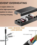 Plug And Play Power Adapter And Charger For FTTH Fiber Fusion Splicer AI-8C AI-9 AI-6C, internal components, copper plates, cable design.