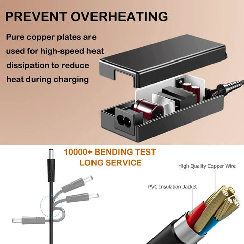 Plug And Play Power Adapter And Charger For FTTH Fiber Fusion Splicer AI-8C AI-9 AI-6C, internal components, copper plates, cable design.