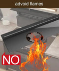 Silicone Stove Gap Cover 25 Inch Long For Between Oven And Countertop Extra Wide Gap Filler Illustration of Fire Safety