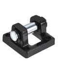 Tough As Nails Industrial Air Cylinder Pivot Clevis Mounting Bracket Rear Mount For Pneumatic Rod Black 50x50x32mm