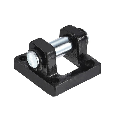 Tough As Nails Industrial Air Cylinder Pivot Clevis Mounting Bracket Rear Mount For Pneumatic Rod Black 50x50x32mm