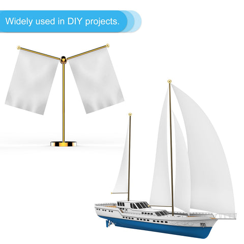 M5x0.8 Brass Ball Cap Nuts Knob Set, shown as part of DIY stationary project and model ship sail install