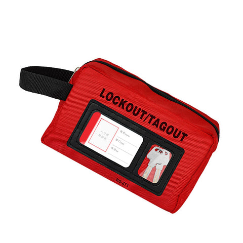 Beefy Heavy Duty Portable Tool Bag For Lockout Equipment And Maintenance Gear With Large Capacity And Multi Compartment Design, red polyester bag