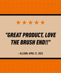 Customer review highlighting the effectiveness of All Purpose Clear Super Glue with Brush and Precision Nozzle, rated 5 stars.