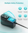 24V 1.5A Power Supply Adapter 100-240V AC To DC 5.5mm x 2.1mm Plug And Play Center Positive with safety protection features.