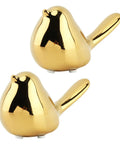 Two Piece Gold Ceramic Bird Toilet Bolt Covers Snazz Up Your Bathroom By Hiding Ugly Base Bolts With Cute Screw Caps.