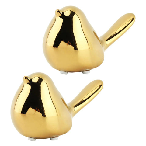 Two Piece Gold Ceramic Bird Toilet Bolt Covers Snazz Up Your Bathroom By Hiding Ugly Base Bolts With Cute Screw Caps.
