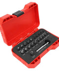 Super Cool 22 Pcs Left Hand Screw Extractor Kit With Durable High Speed Steel Bits And Socket Adapter Perfect For Tough Home Improvement Jobs And Stripped Bolt Removal On Any Car Or Gear.