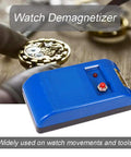 Pro Grade Watch Demagnetizer Tool For Mechanical Timepieces 110V Degauss Device Portable Repair Kit with Screwdrivers and Tweezers