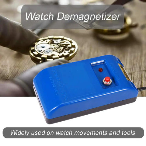 Pro Grade Watch Demagnetizer Tool For Mechanical Timepieces 110V Degauss Device Portable Repair Kit with Screwdrivers and Tweezers