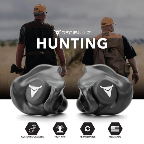 Custom Molded Earplugs With 31 DB NRR For Shooting Travel Swimming Work And Concerts Comfortable Hearing Protection Built For All Day Wear No Slip Fit In Any Weather Black