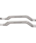 Beefed Up Lower Radius Rods Arched Arms For RZR XP 1000 RS1 And Turbo 2014 2023 Aluminum Silver Finish Upgrade With 10mm Version 2014 2017 And 12mm Version 2017 2023 silver aluminum pair