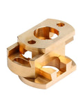 Premium 18mm Oldham Coupling Upgrade For Ender 3 V2 And CR10 Series Z Axis Lead Screw Hotbed Kit With Strong Fit For Pro V2 And S4 Models That Keep Your 3D Printer Running Smooth And Solid Without Any Wobble. gold metal Oldham coupling for 3D printer Z axis lead screw