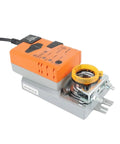 Heavy Duty Communicative Damper Actuator Nm24aMp for smooth HVAC climate management, gray and orange design, efficient airflow control.