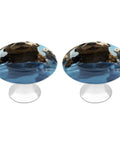 Dope Round Stainless Steel Cabinet Knobs With Screws 2 Pack Modern Cupboard Door Knobs With Exquisite Sea Otter Print Drawer Pull