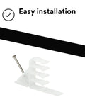 3M S I 1 Cable Stacker Pack Of 25 with a sturdy reclaimed plastic design for easy cable organization and identification.