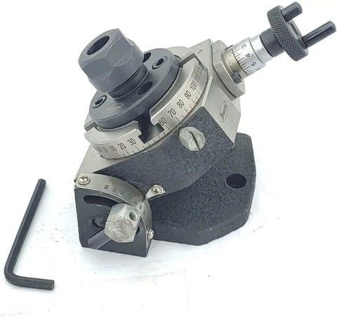 Tilting Rotary Table Milling Tool Kit For 3 And 4 Inch Tables With ER16 And ER20 Collets, Base Plate, M6 Clamp, T Nuts, Epoxy Black Finish