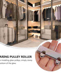 Full Extension Drawer Slides For Cabinets And Furniture, Glass Sliding Door Rollers, Steel Pulleys in modern wardrobe closet