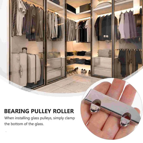 Full Extension Drawer Slides For Cabinets And Furniture, Glass Sliding Door Rollers, Steel Pulleys in modern wardrobe closet