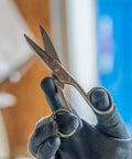 Electrician Scissors For Heavy Duty Cutting And Low Voltage Work, 5.25-Inch compact snips, tempered steel, nickel plating