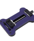 DIY Friendly PCB Circuit Board Fixing Holder Clamp with Tempered Glass Panel in purple for component repairs
